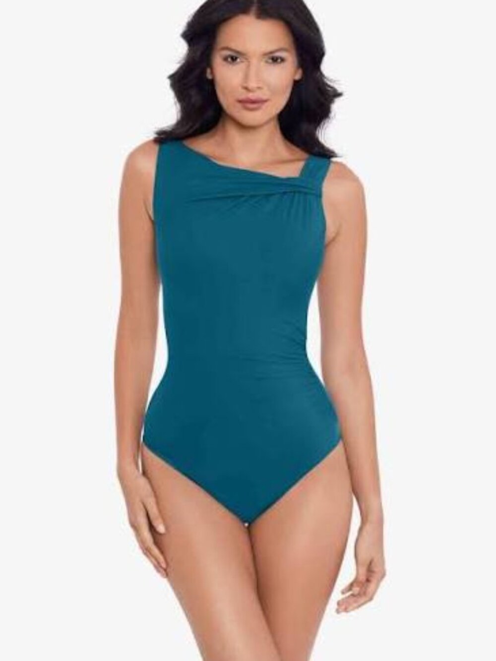 Miraclesuit  Rock Solid Avra Underwire One-Piece, Agean  Women Size 8 NWT